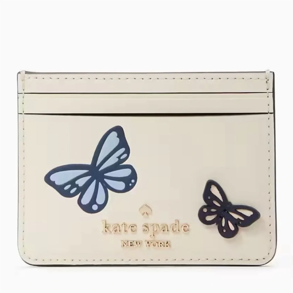 Kate Spade Small Wallet Slim Butterfly Card Holder